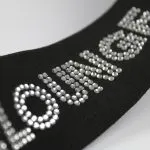 Hot-Fix Rhinestone Elastic Band for Women’s Apparel