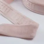 Pink Transparent Silicone Non-Slip Printed Elastic Band