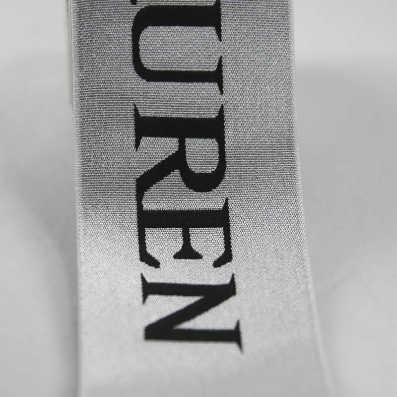 Elastic band sample rolled to show flexibility and recovery