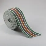 Striped Metallic Elastic Band