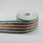 Striped Metallic Elastic Band