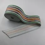 Striped Metallic Elastic Band