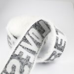 Suede Jacquard Elastic Band with Imitation Mink Velvet Effect – Soft, Skin-Friendly